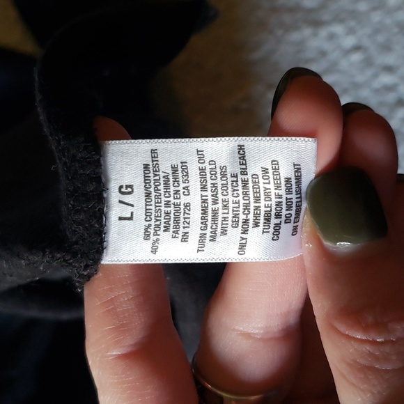 Aeropostale Sequin Sparkle Original Cotton Blend Long Sleeve Waffle Knit Tee - Picture 6 of 8